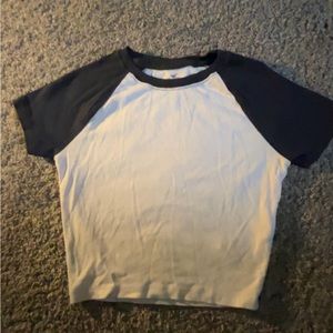 Hollister (xs), white & navy blue